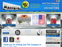 Tablet Screenshot of josttire.com